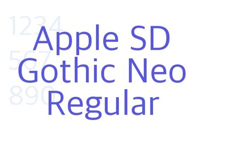 apple sd gothic neo 웹 폰트 water